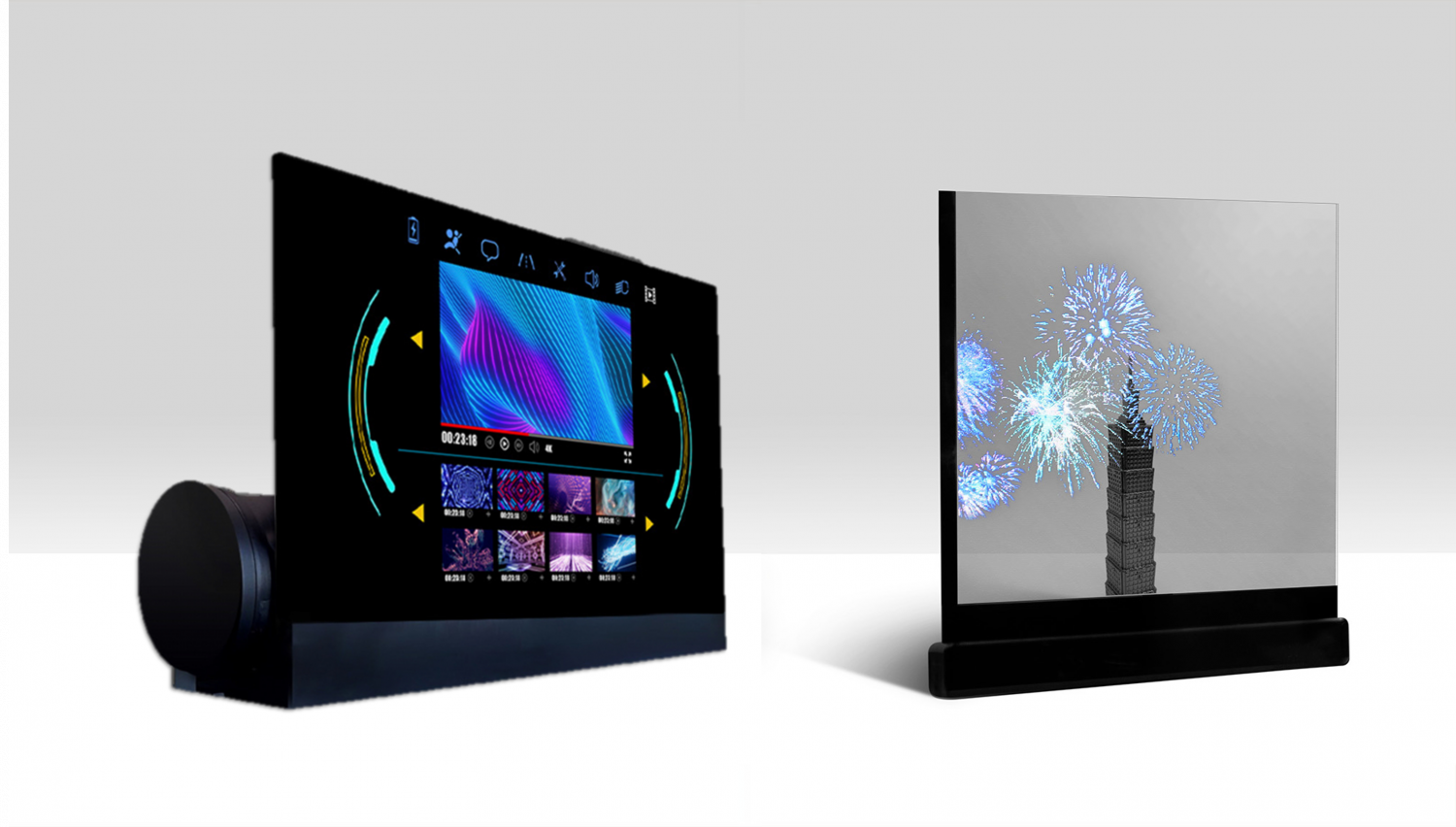 可卷式、折迭性、高透明